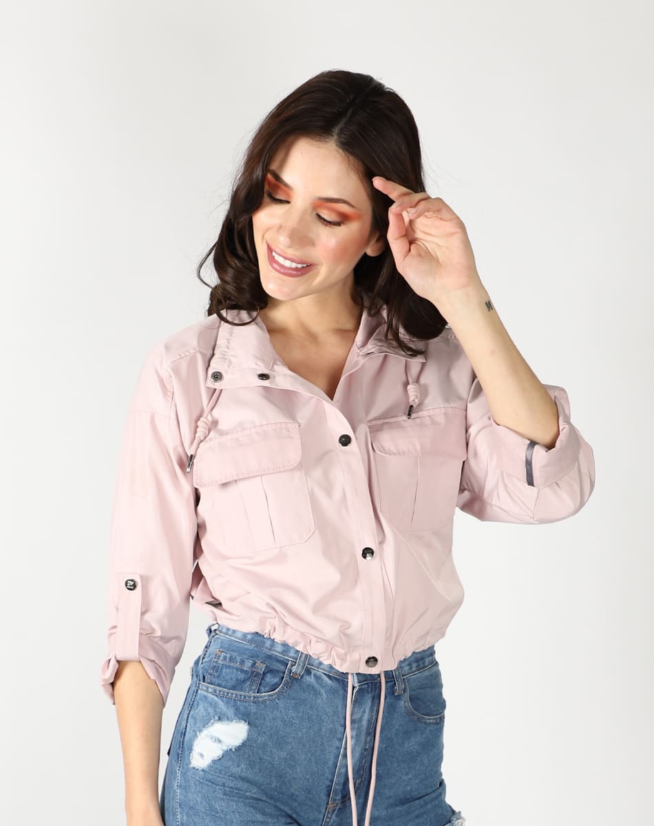 Trendy girl trench coat