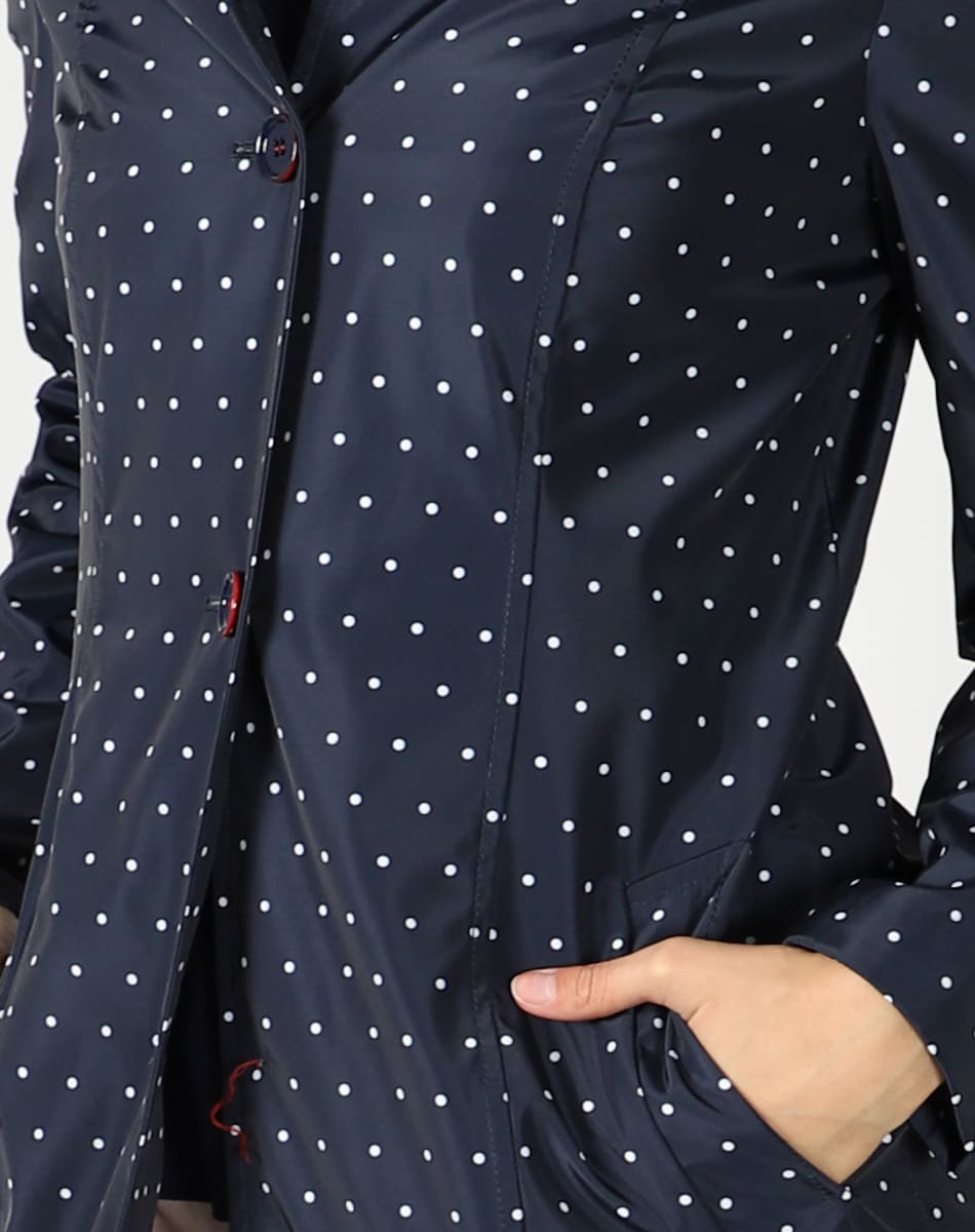 Dotted trench coat