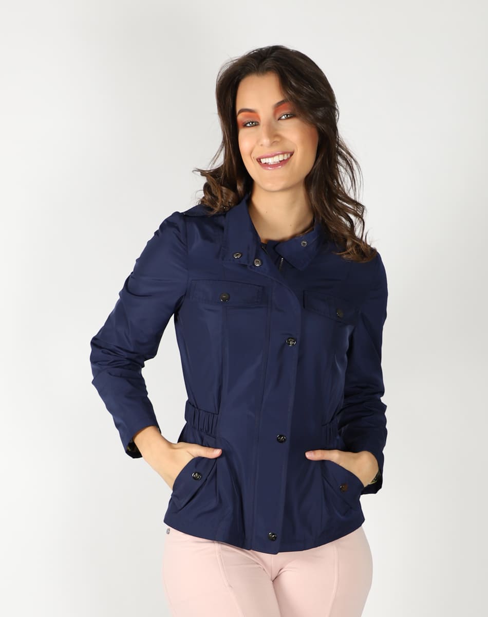 Trendy girl trench coat