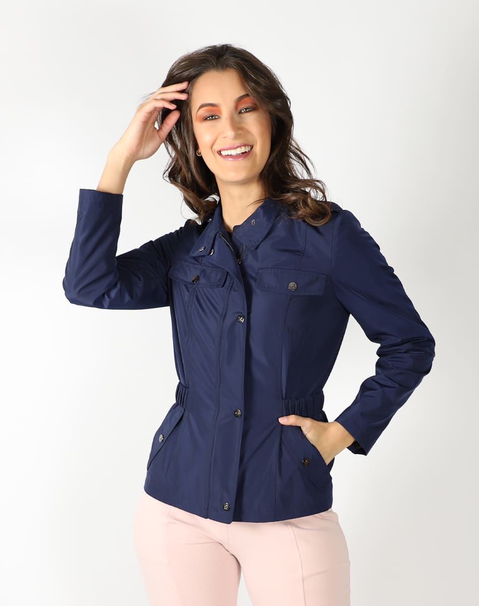 Trendy girl trench coat