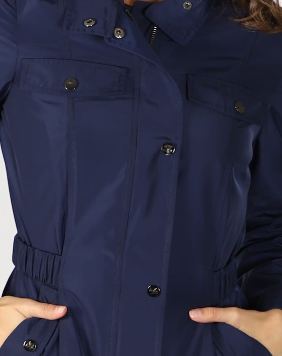 Trendy girl trench coat