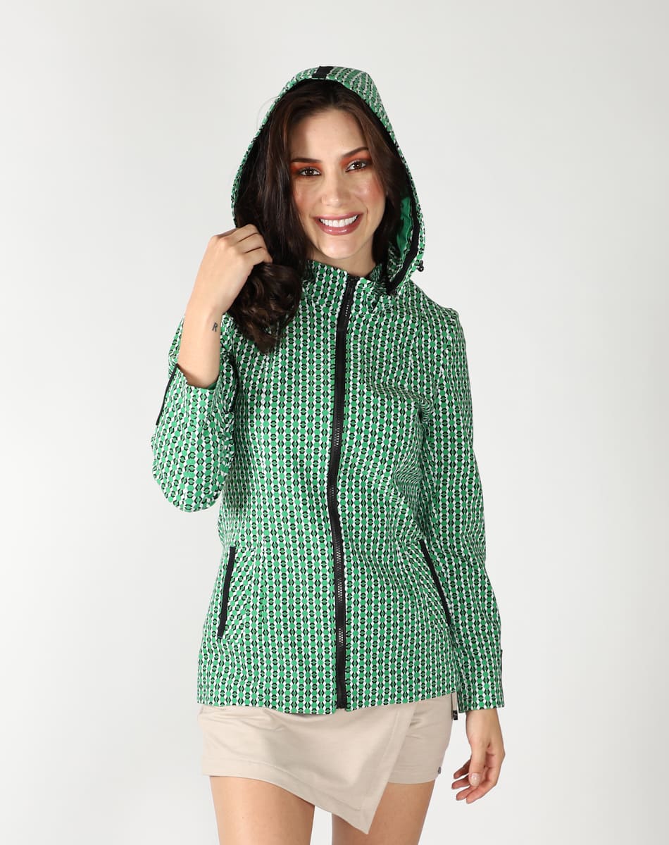 Hooded trench coat