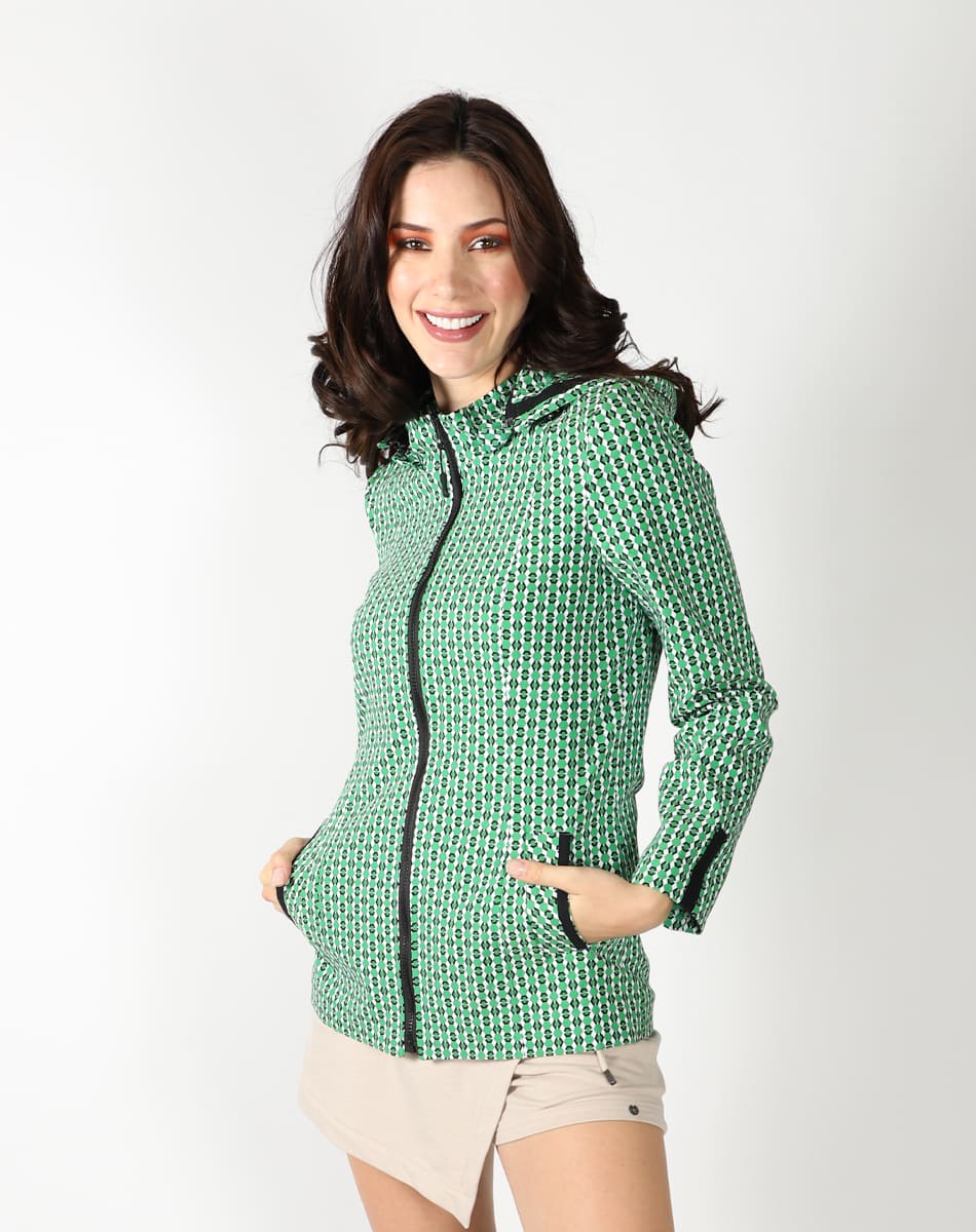 Hooded trench coat