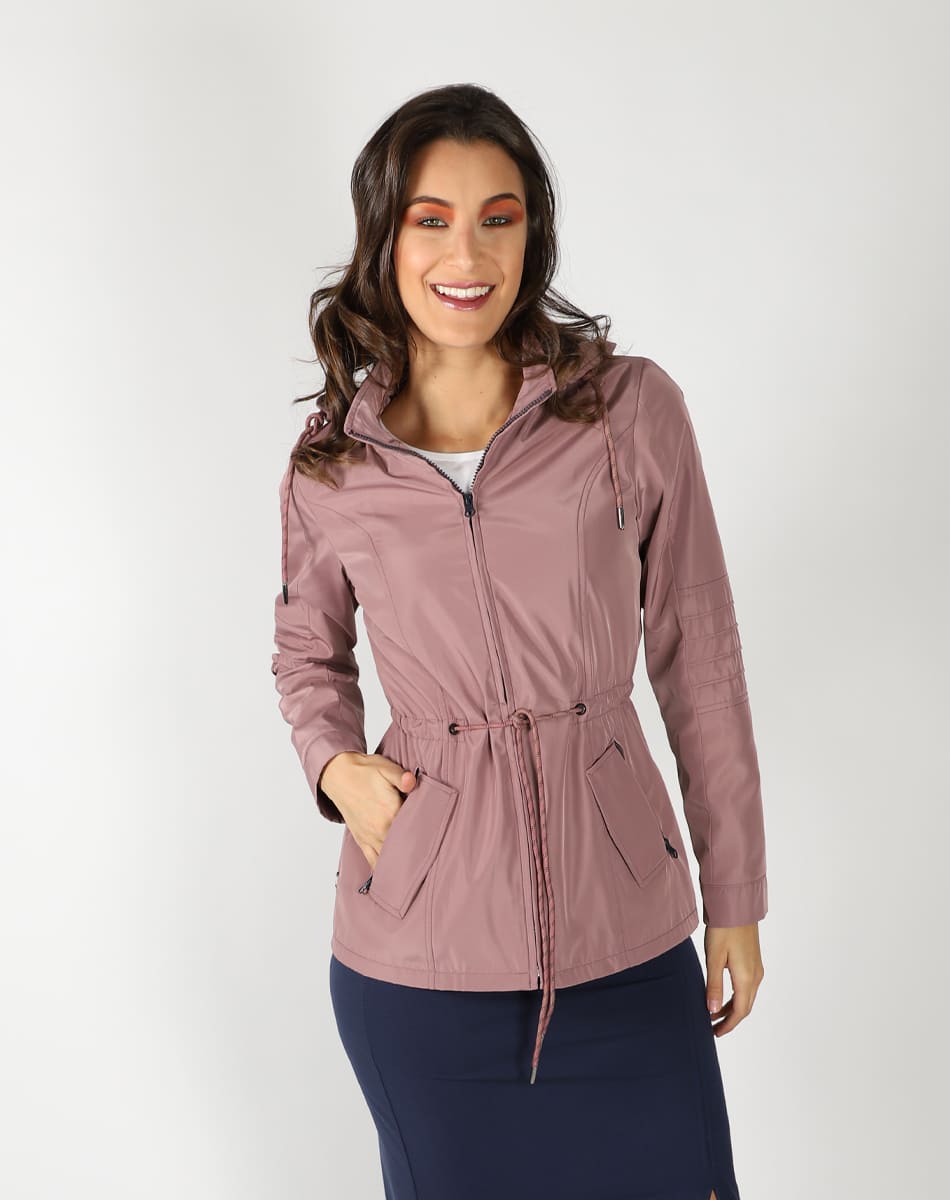 Trendy girl trench coat