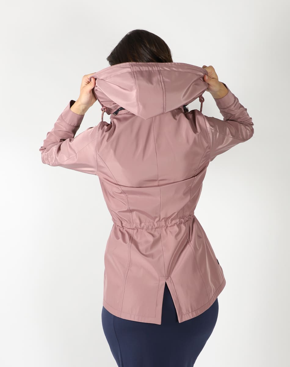 Trendy girl trench coat