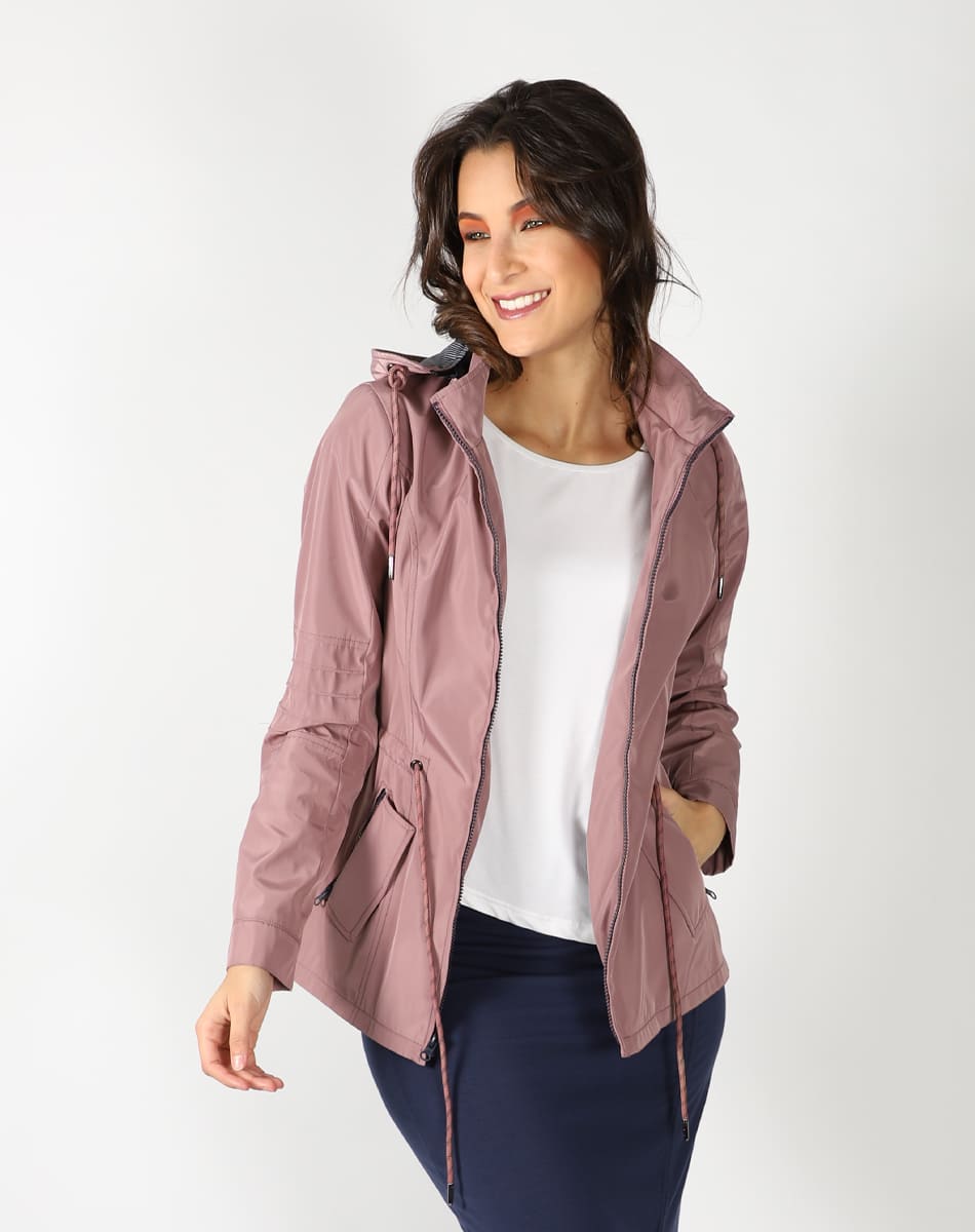 Trendy girl trench coat