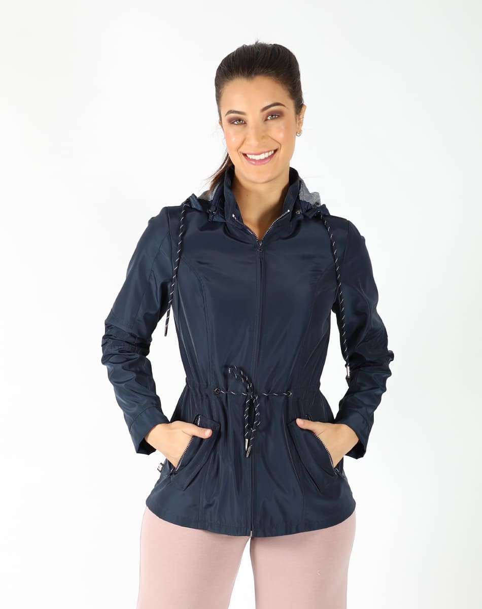 Trendy girl trench coat