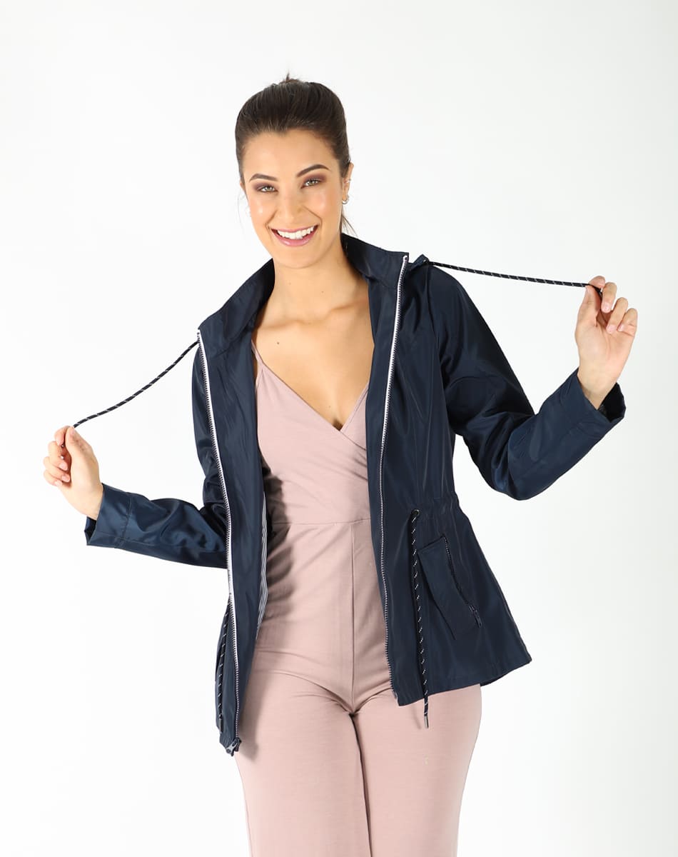 Trendy girl trench coat
