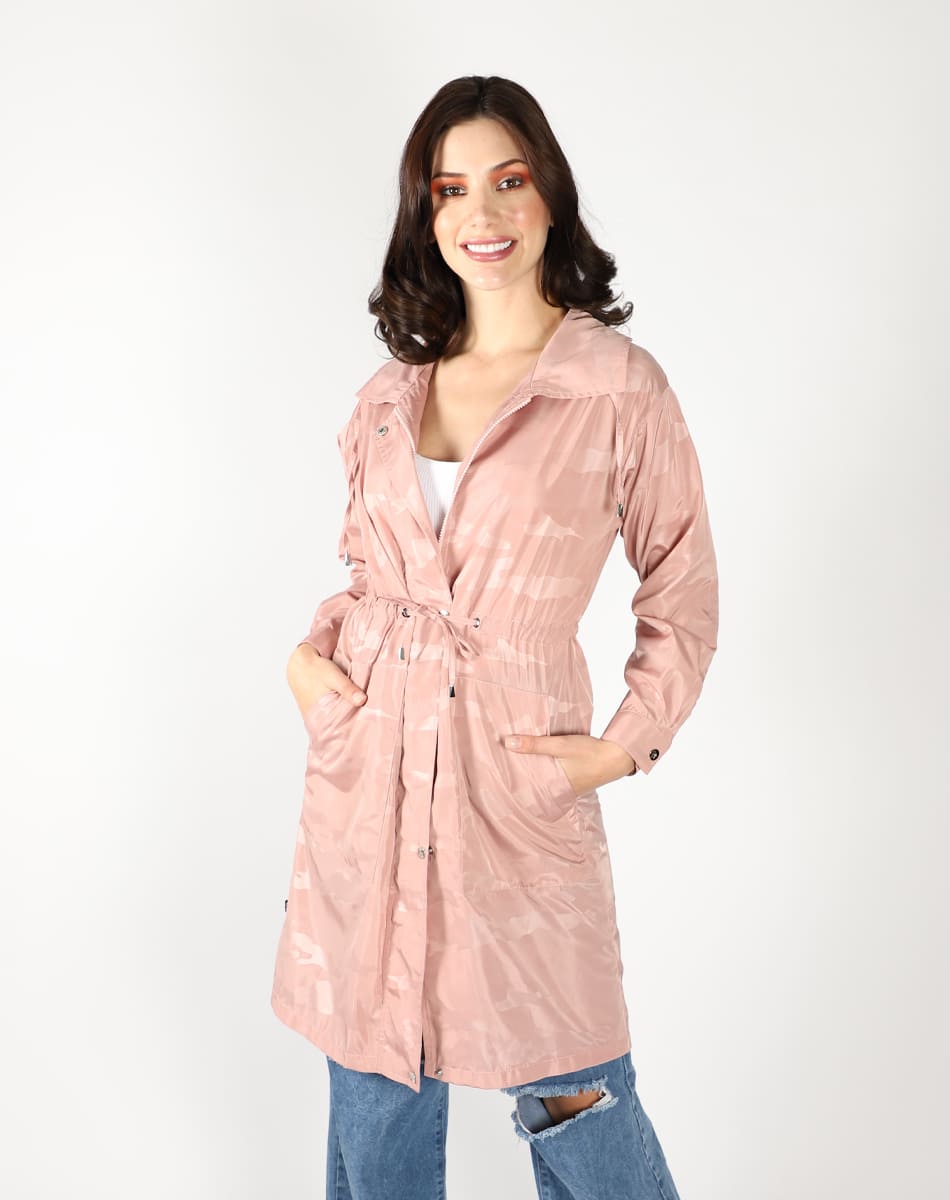 Lightweight long trench coat