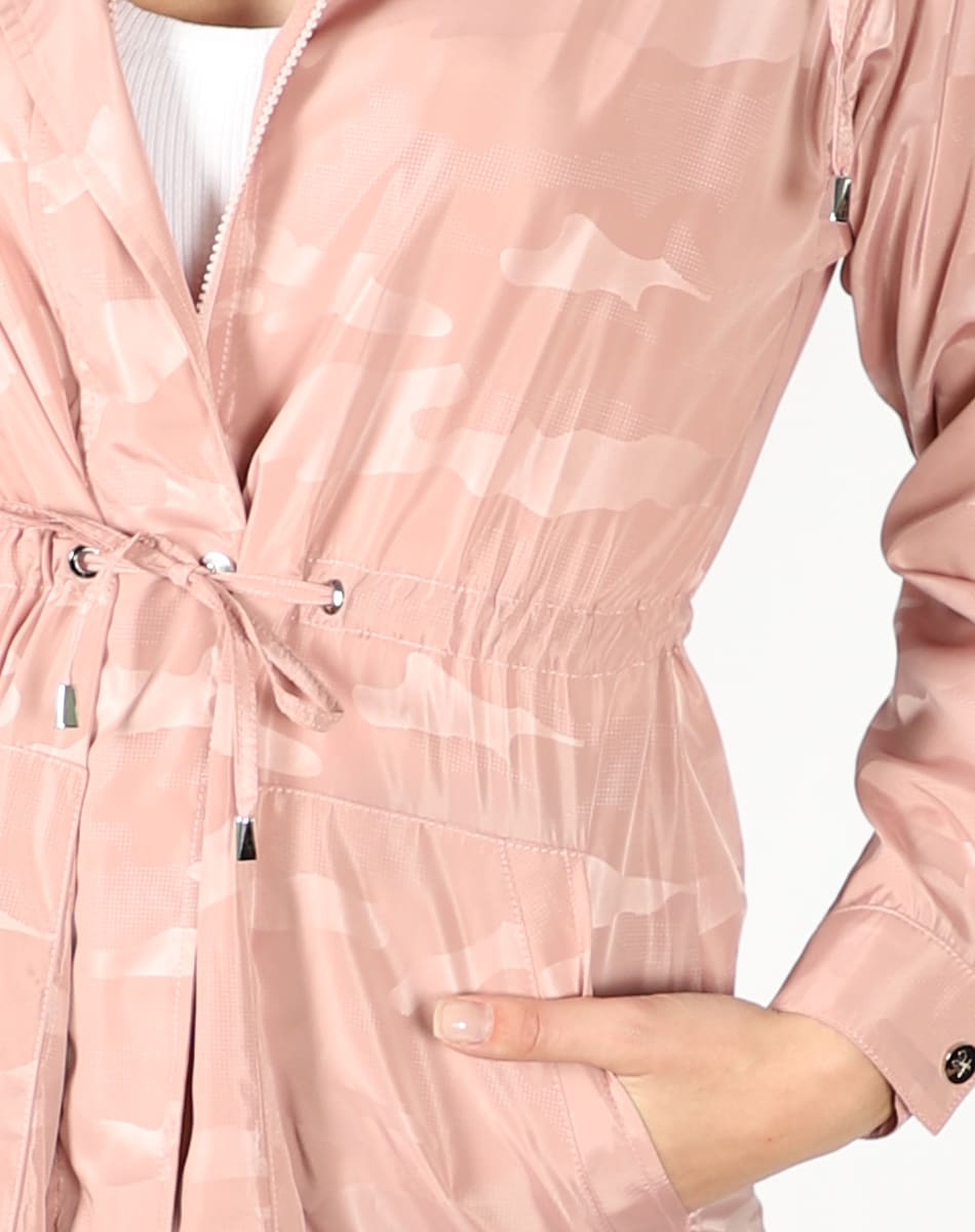 Lightweight long trench coat