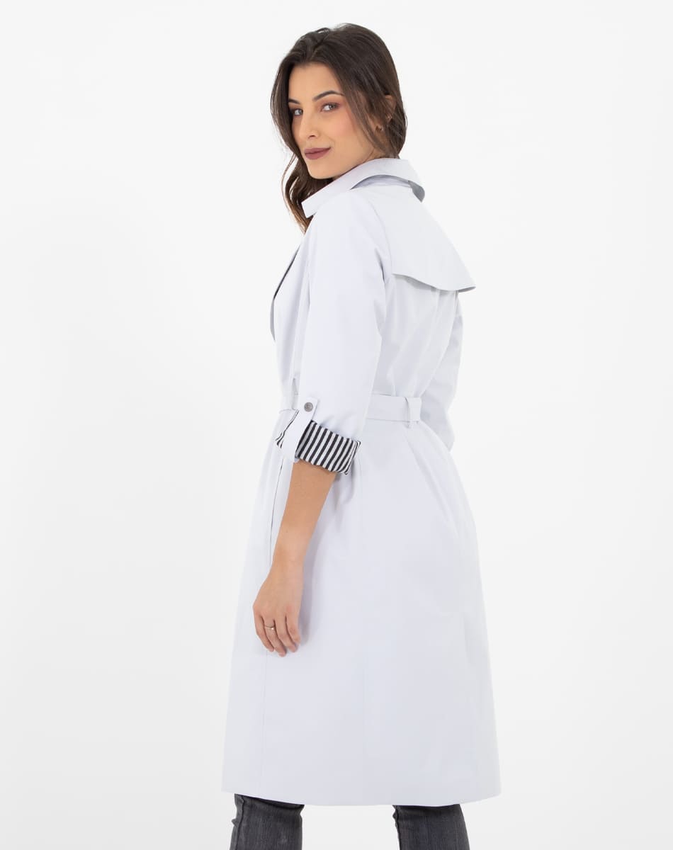 Long  Casual raincoat