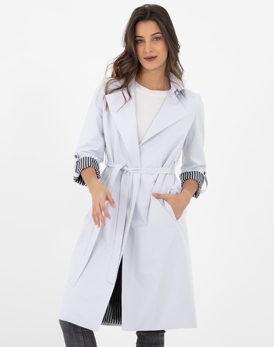 Long  Casual raincoat