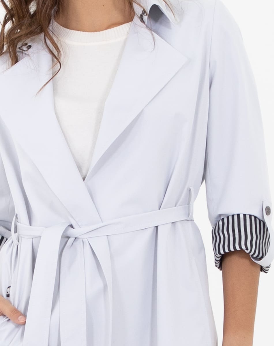 Long  Casual raincoat