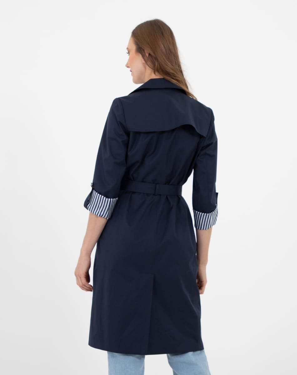 Long  Casual raincoat