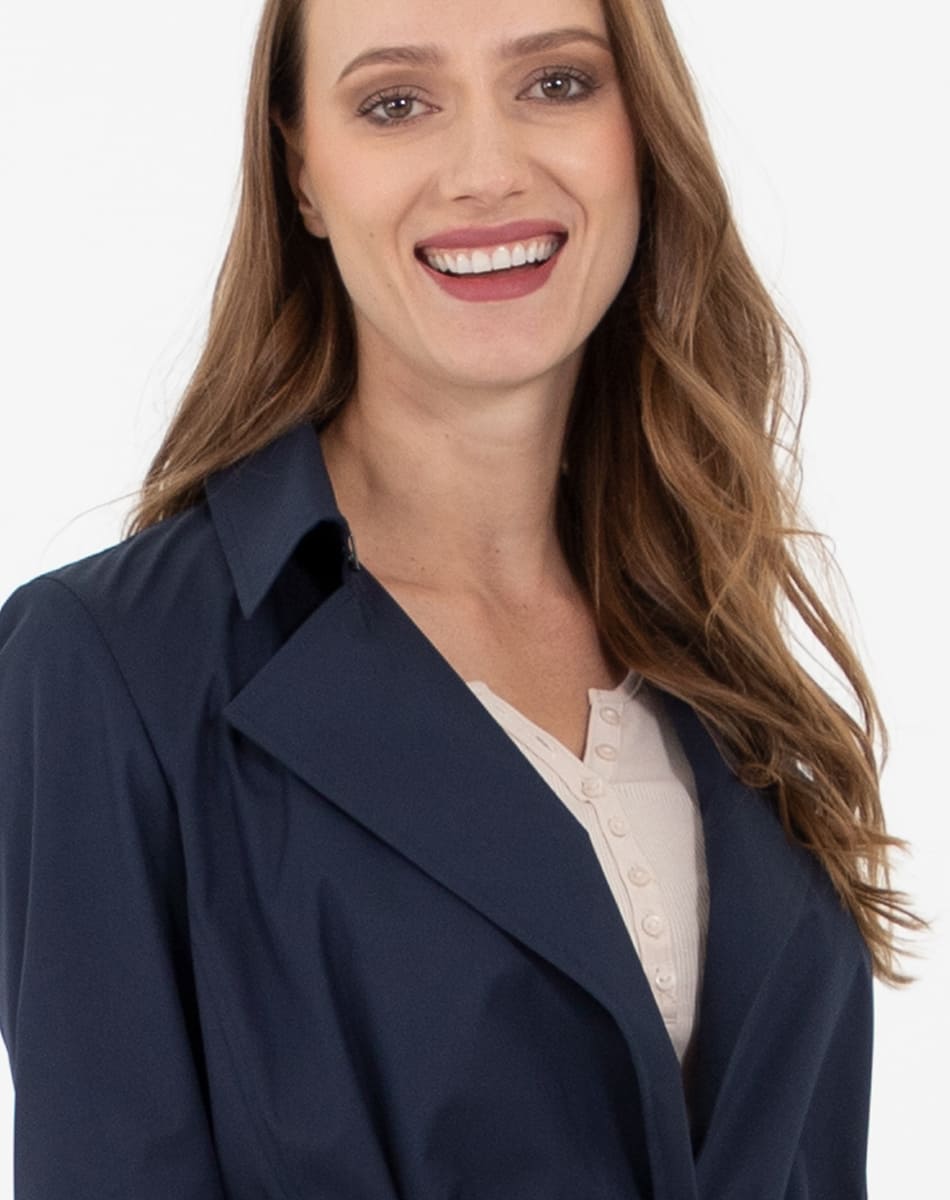 Long  Casual raincoat