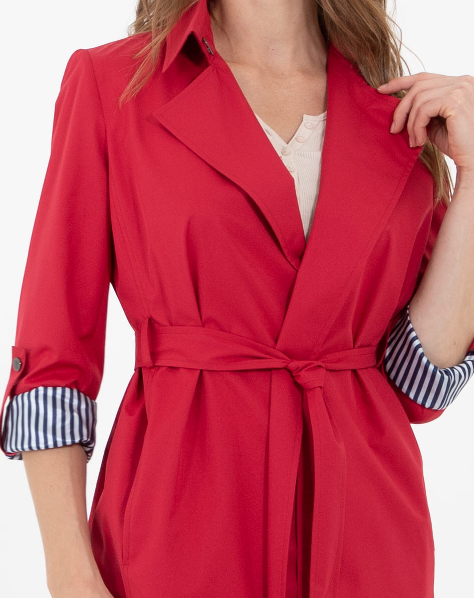 Long  Casual raincoat