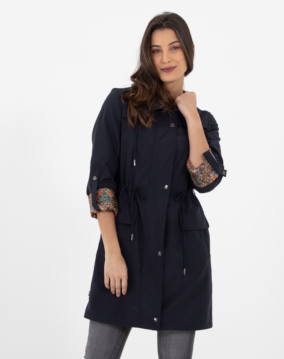 Long classic raincoat