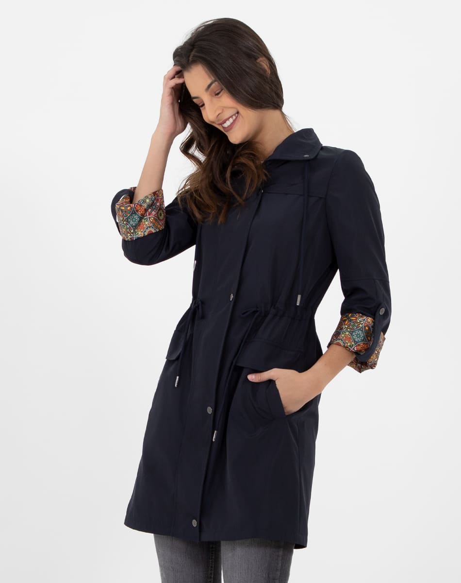Long classic raincoat