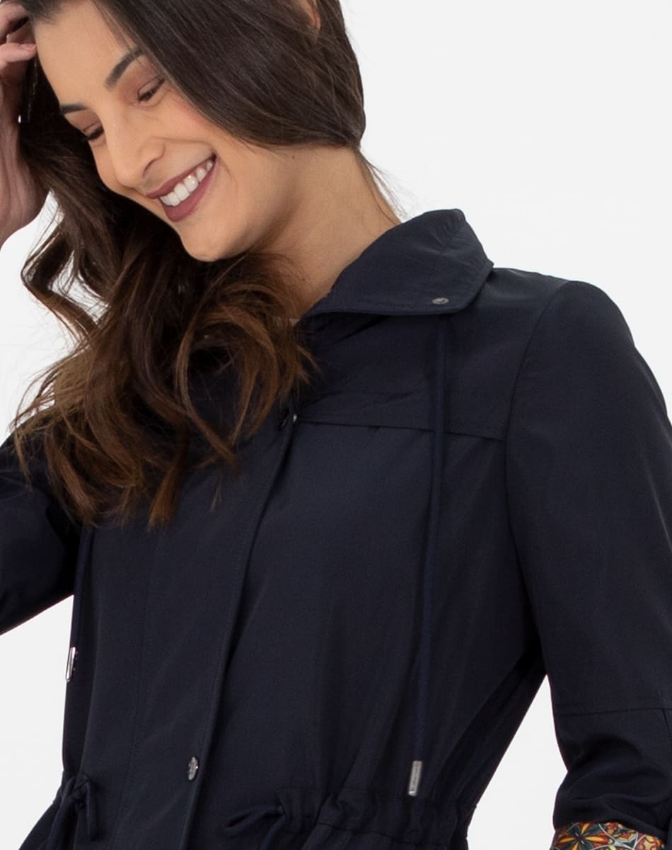 Long classic raincoat