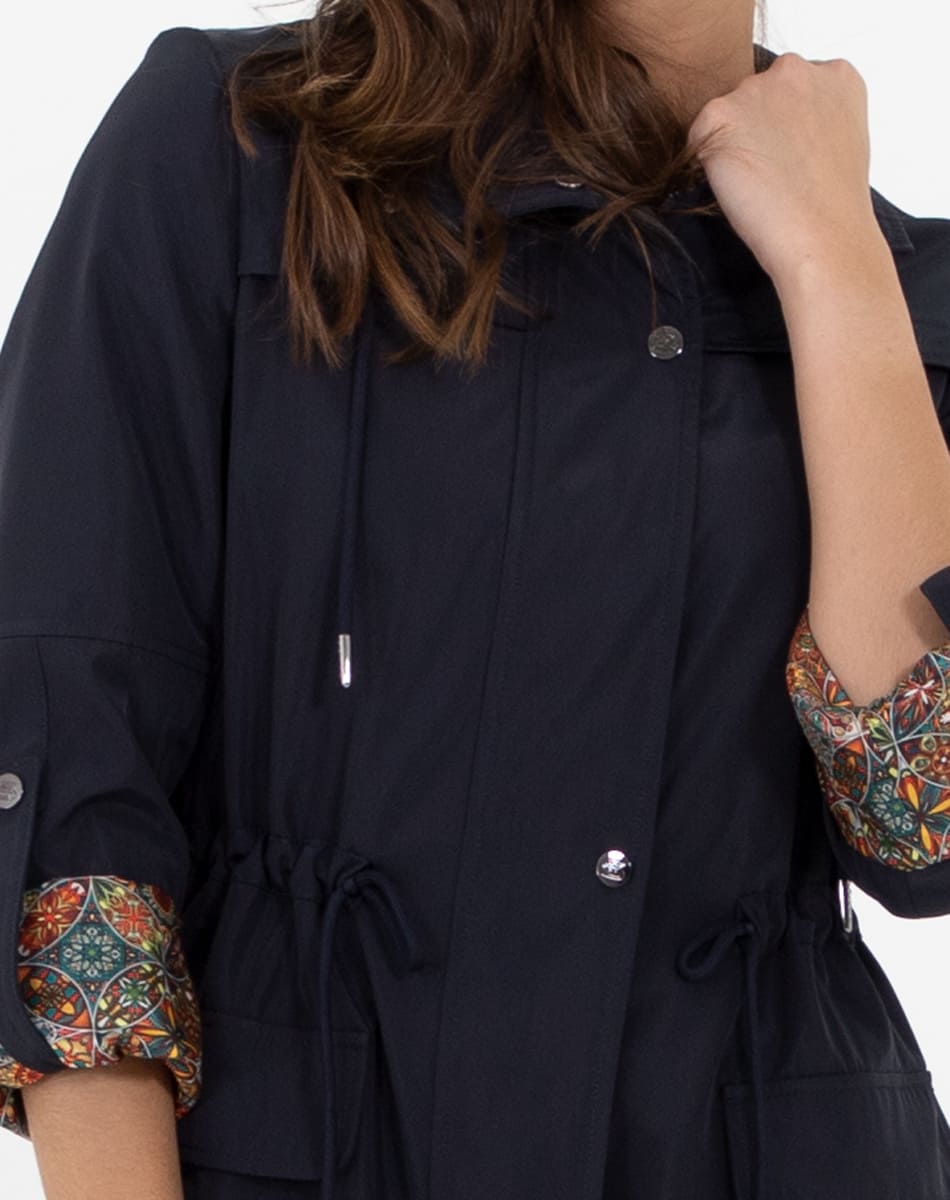 Long classic raincoat