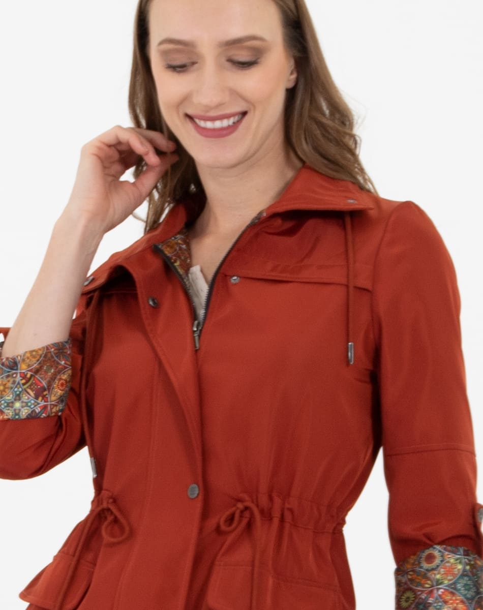 Long classic raincoat