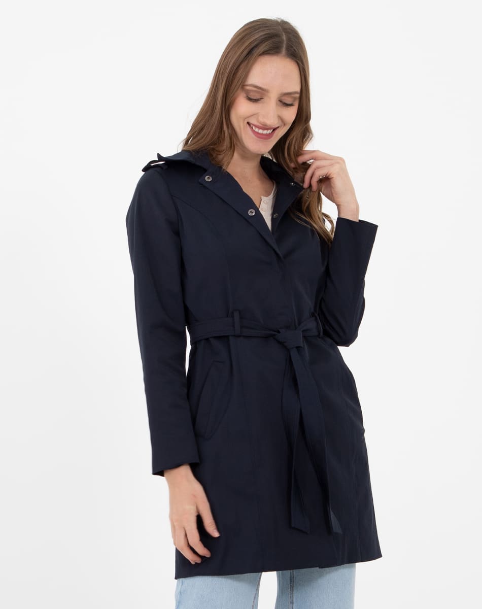 Tie up traditional raincoat