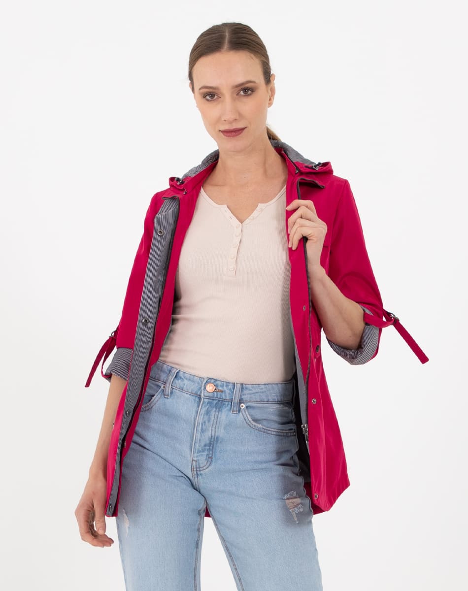 Detachable hood raincoat