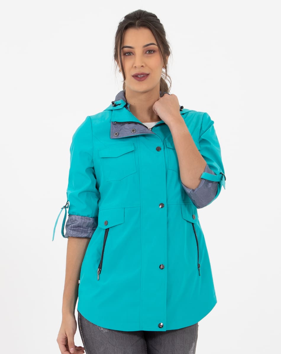 Detachable hood raincoat