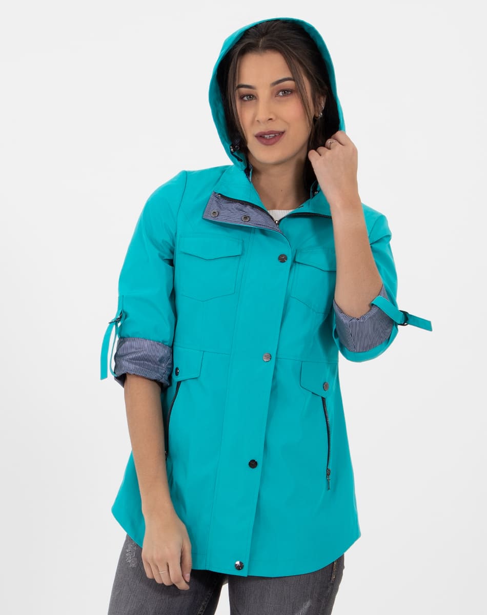 Detachable hood raincoat