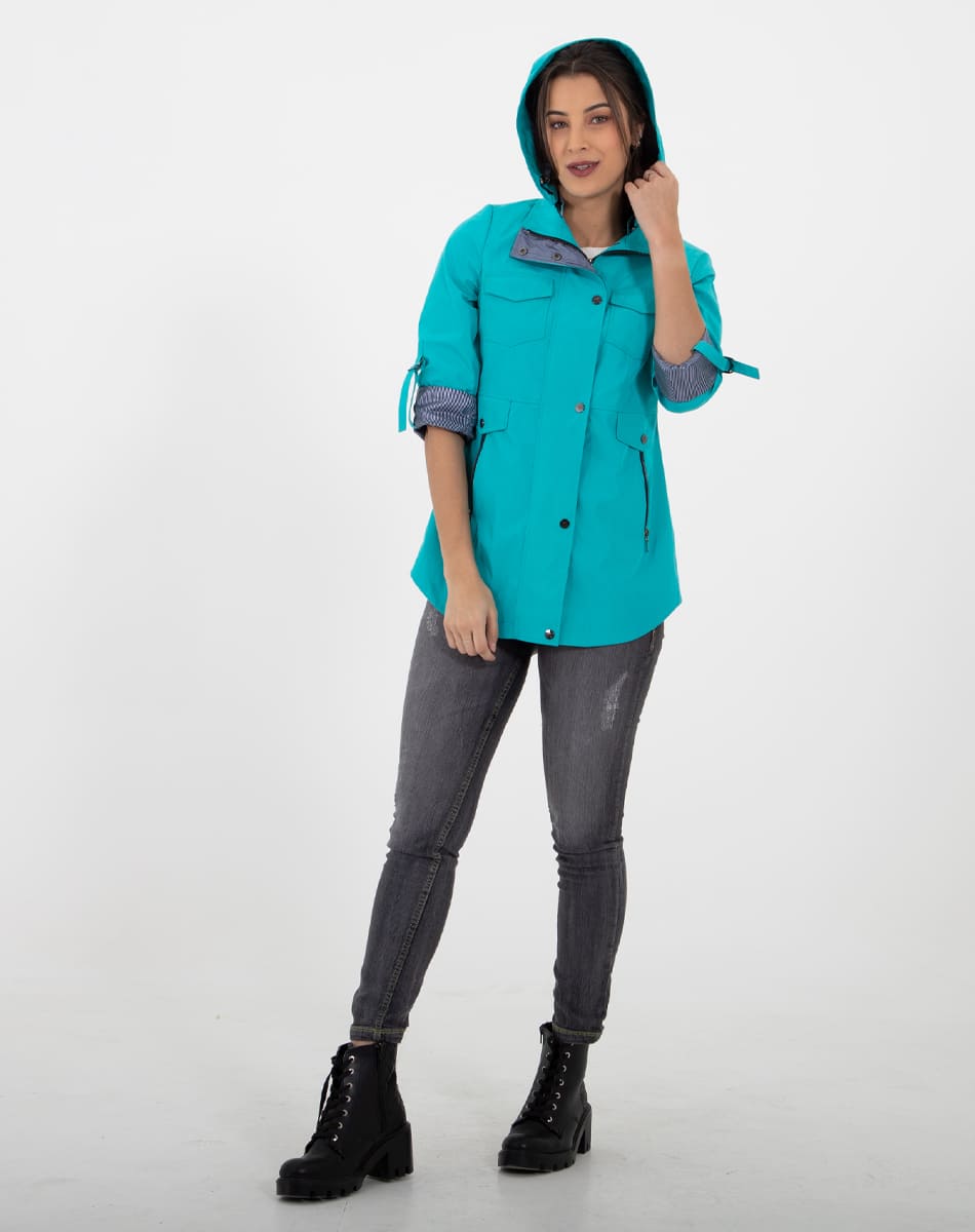 Detachable hood raincoat