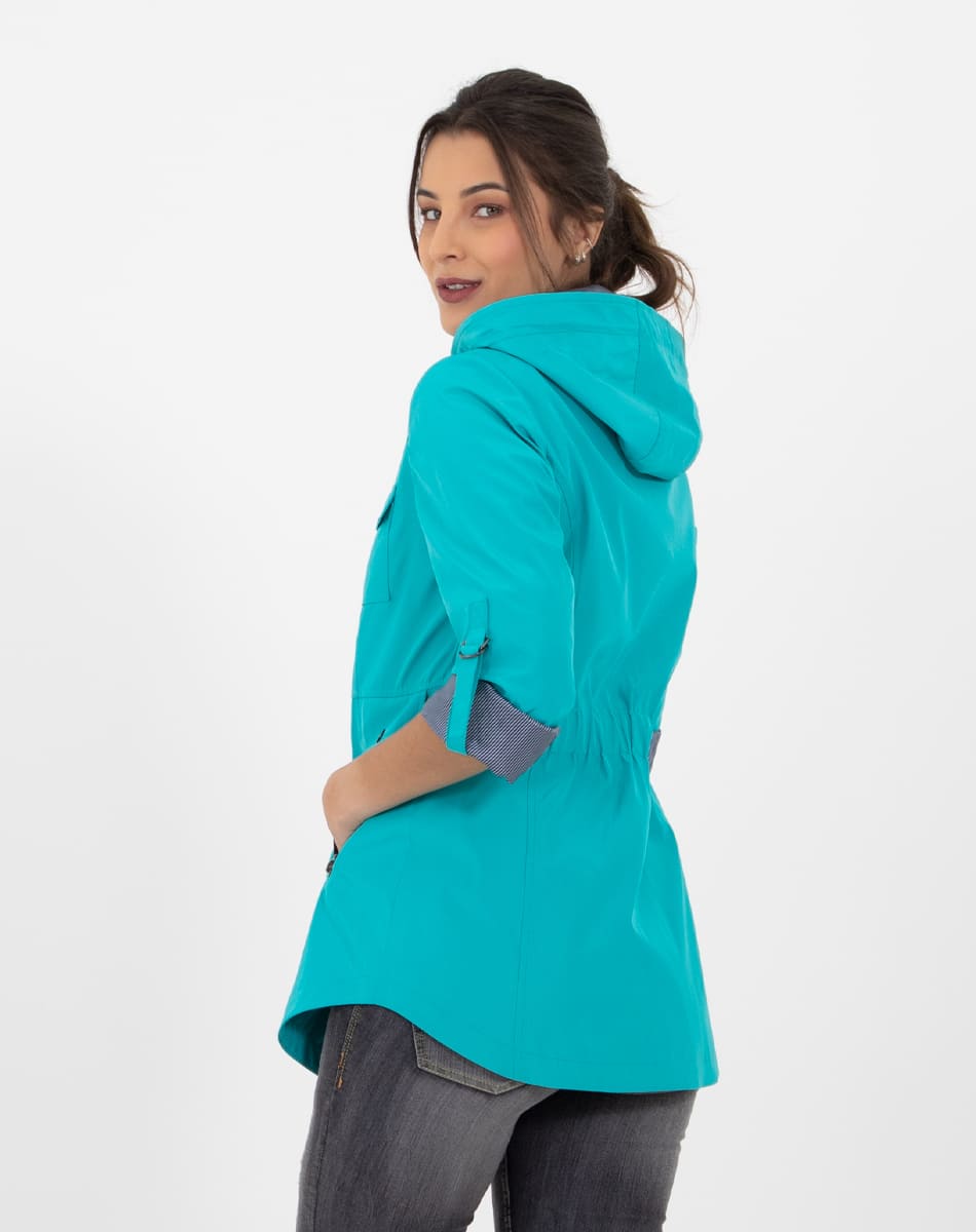 Detachable hood raincoat
