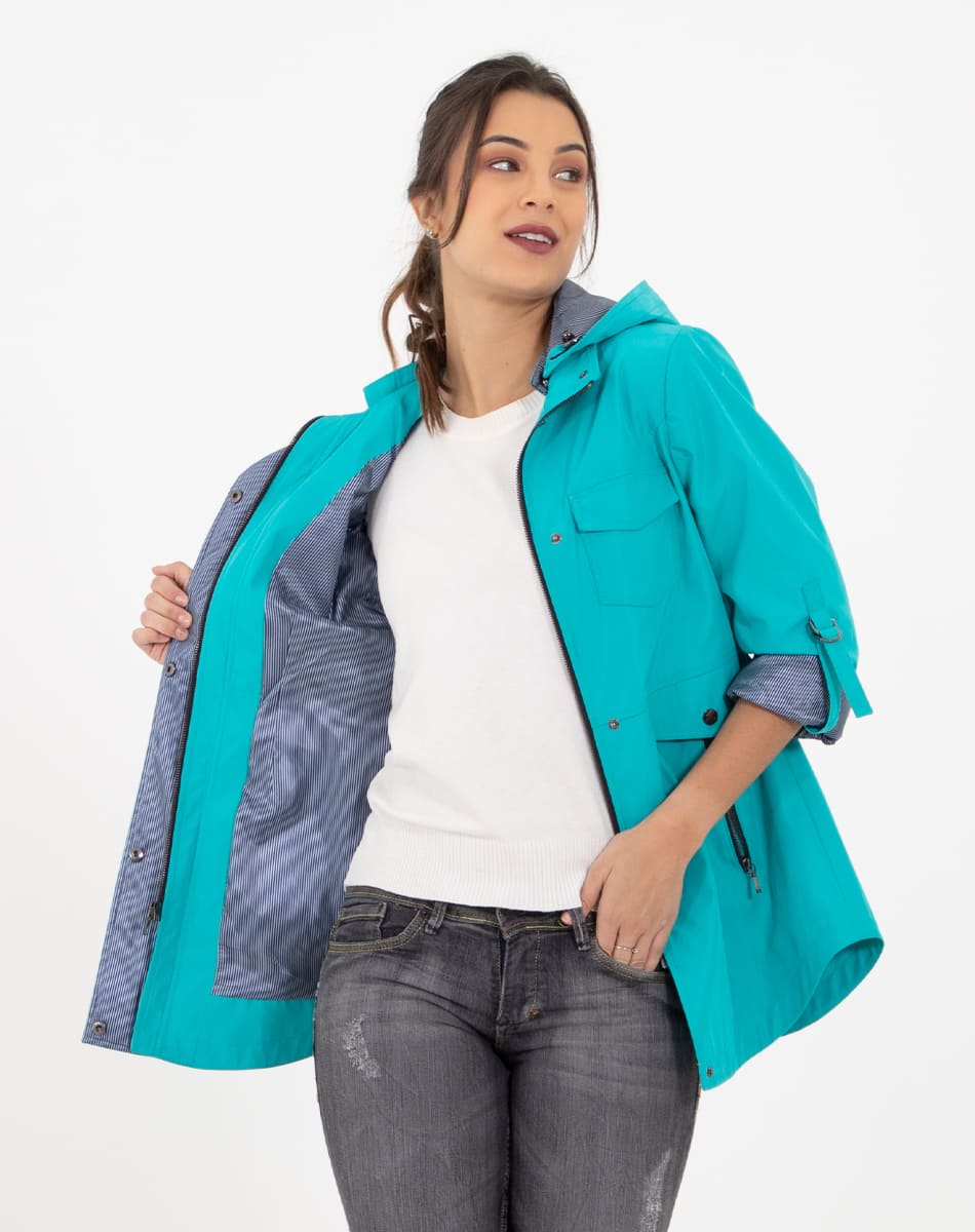 Detachable hood raincoat