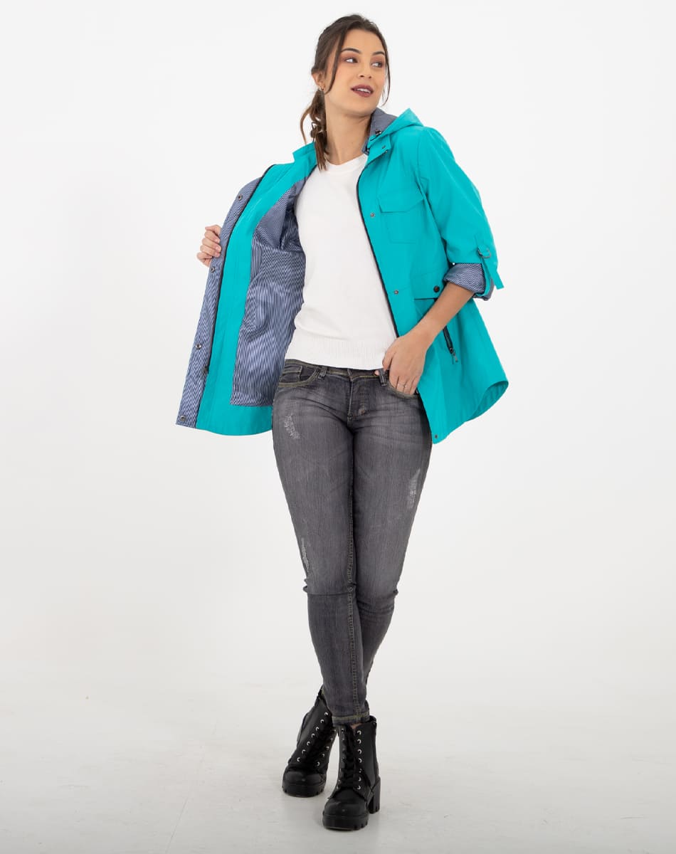 Detachable hood raincoat