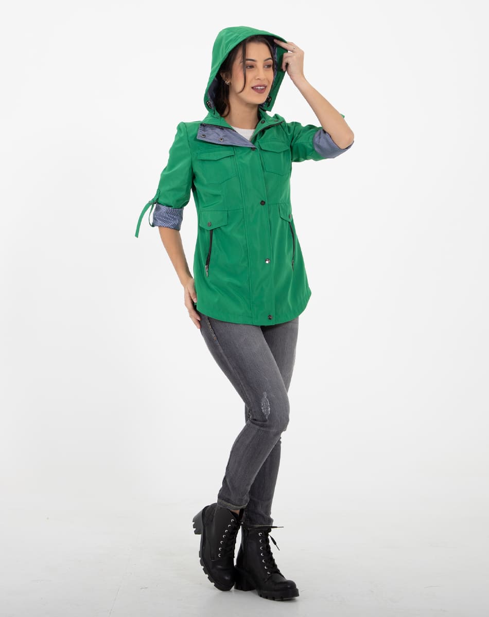 Detachable hood raincoat