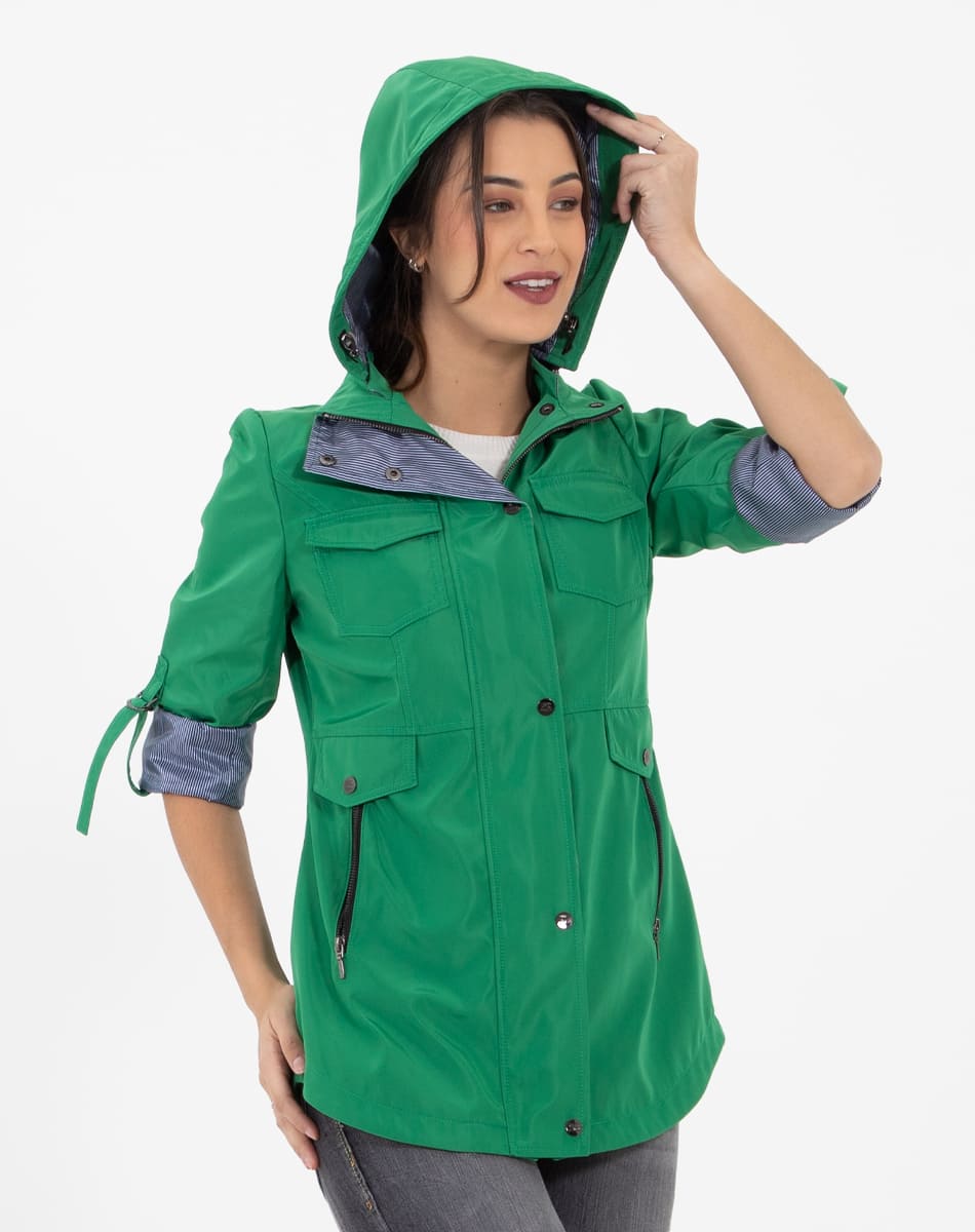 Detachable hood raincoat