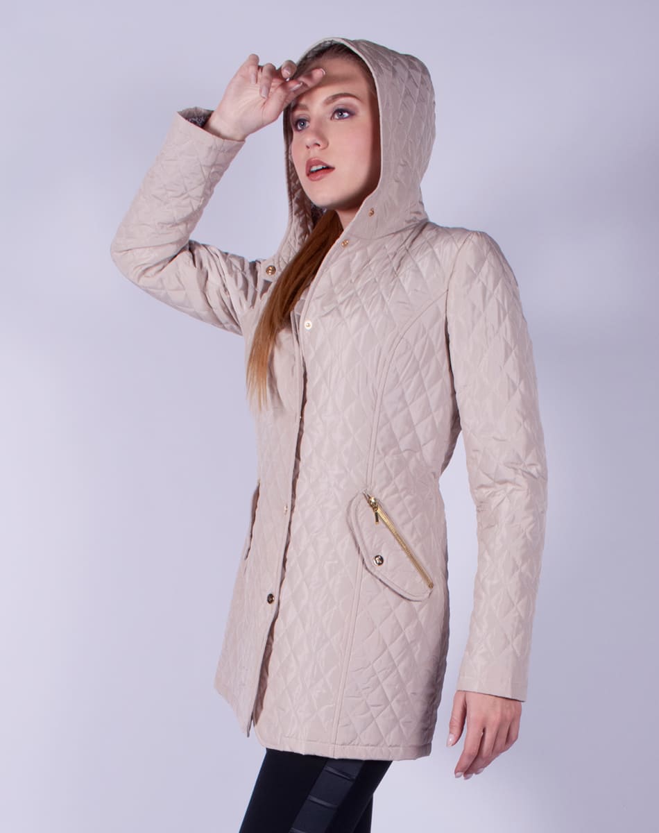 Hooded quilted jacket