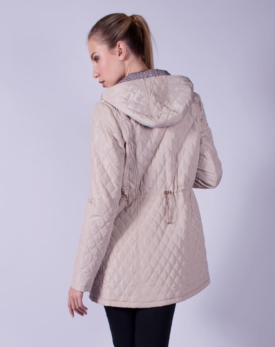 Hooded quilted jacket