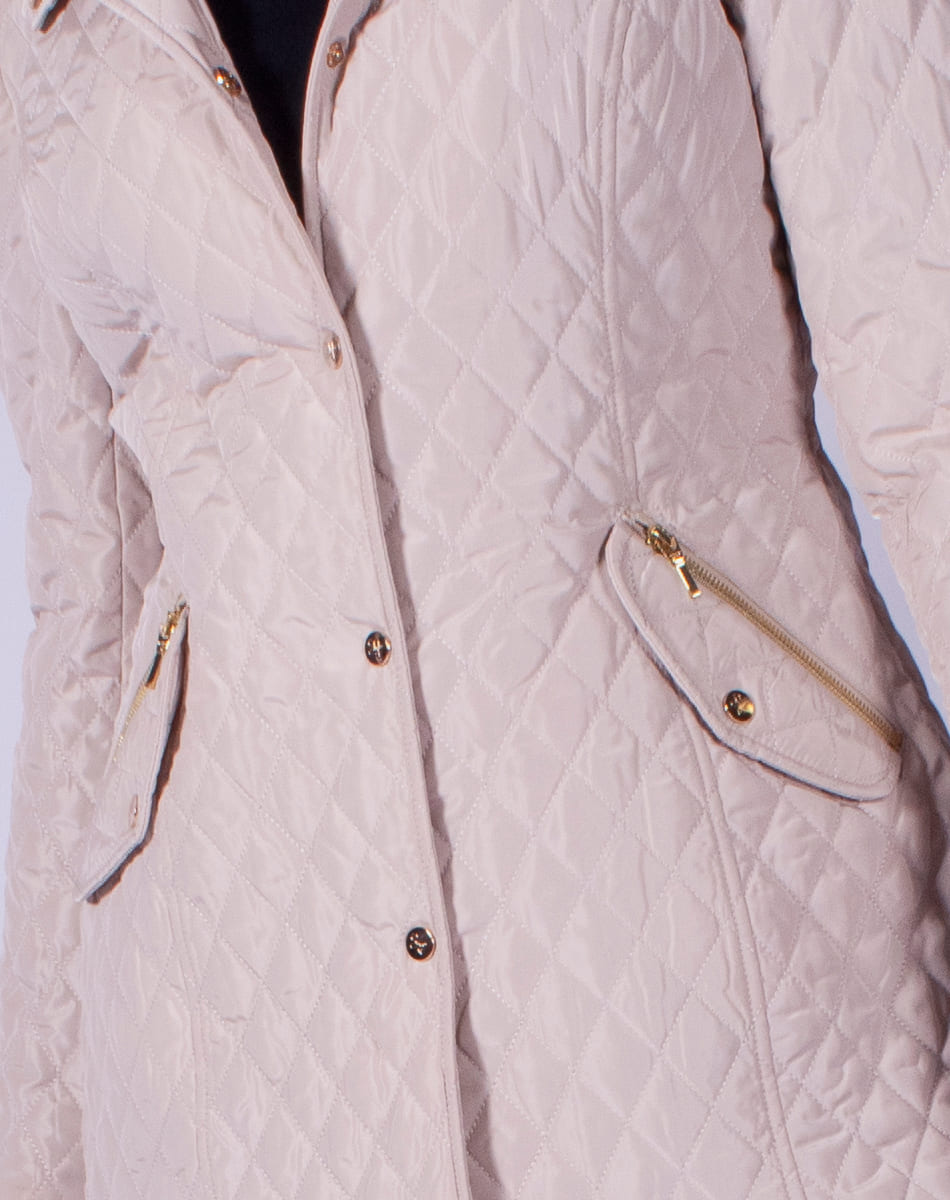 Hooded quilted jacket