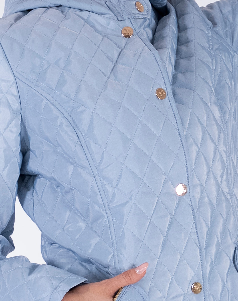 Hooded quilted jacket