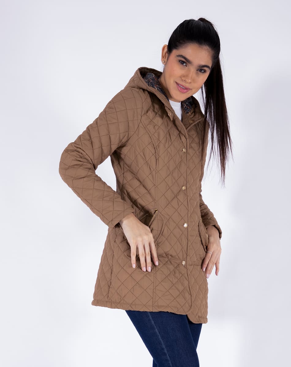 Hooded quilted jacket