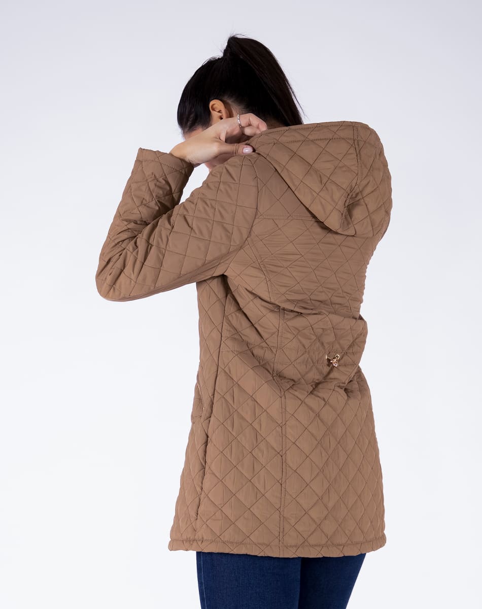 Hooded quilted jacket