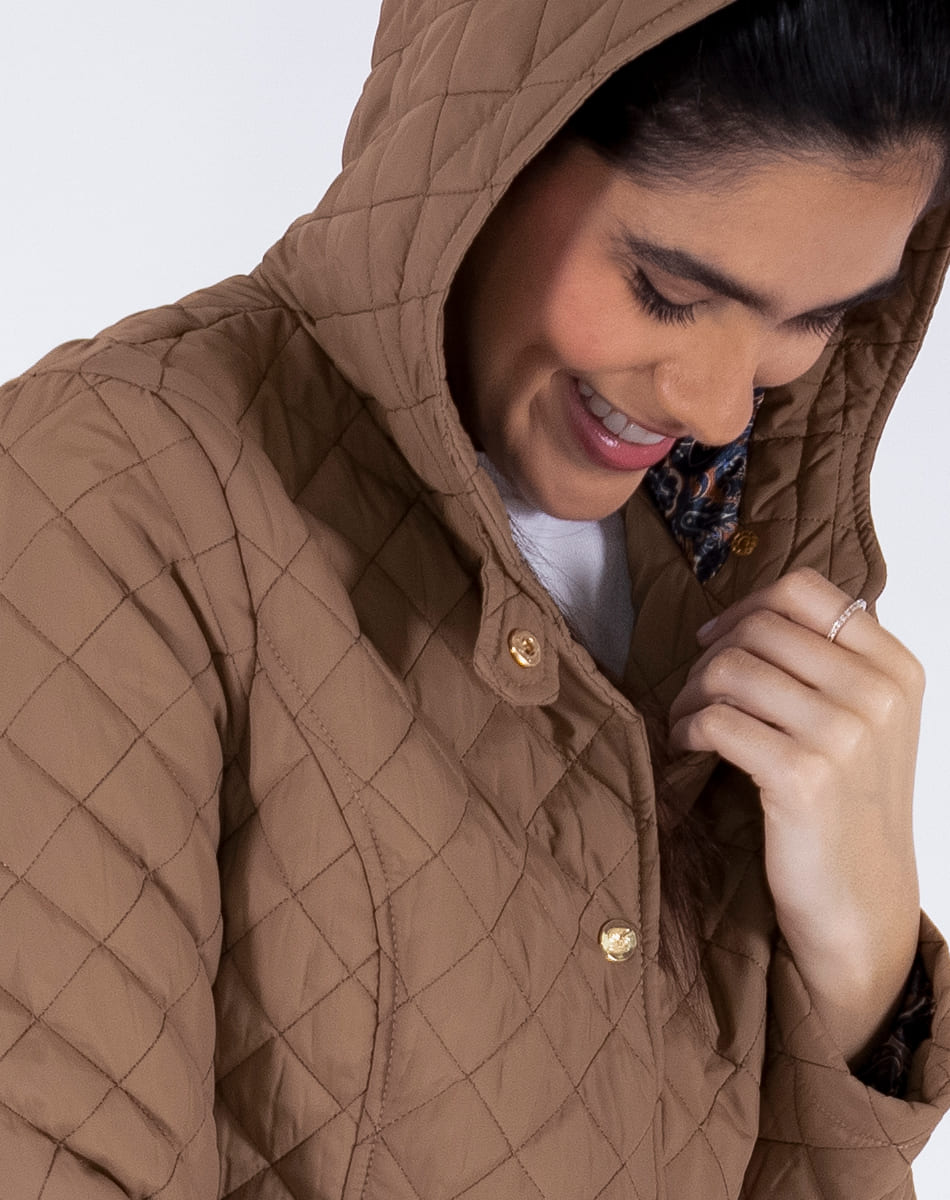 Hooded quilted jacket