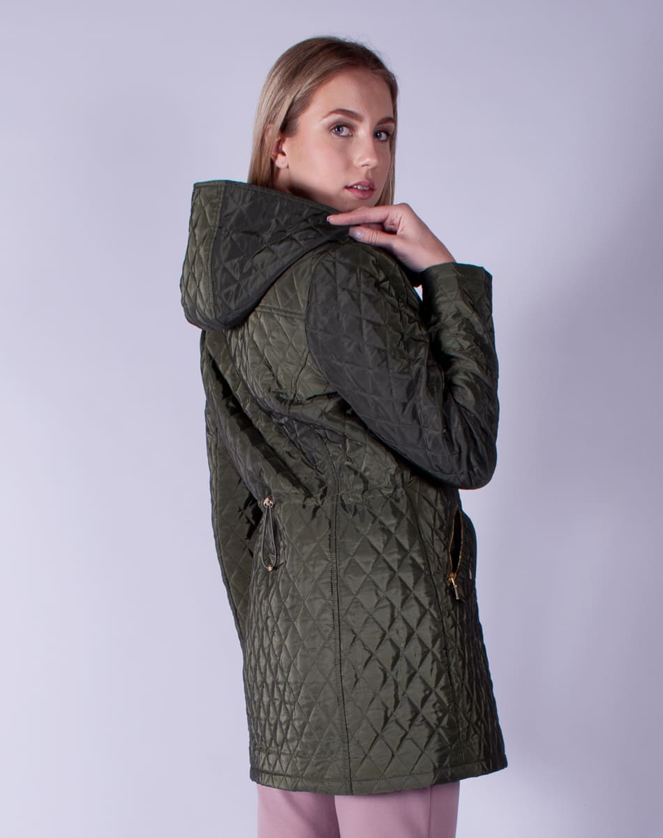 Hooded quilted jacket