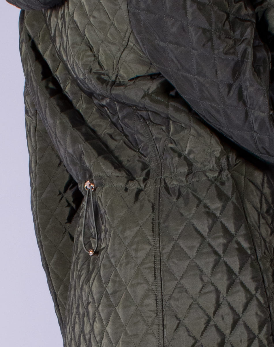Hooded quilted jacket