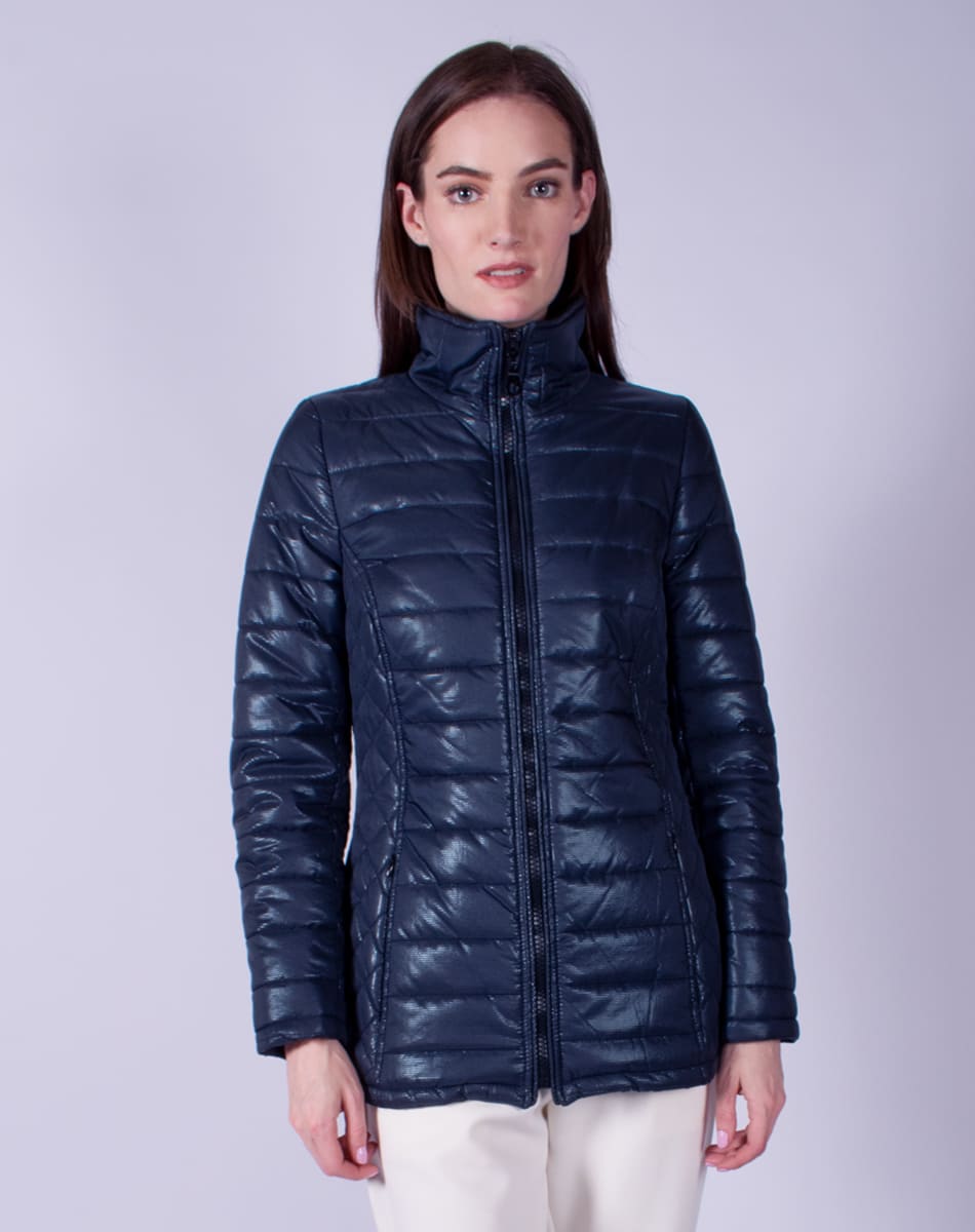 Printed quilted jacket