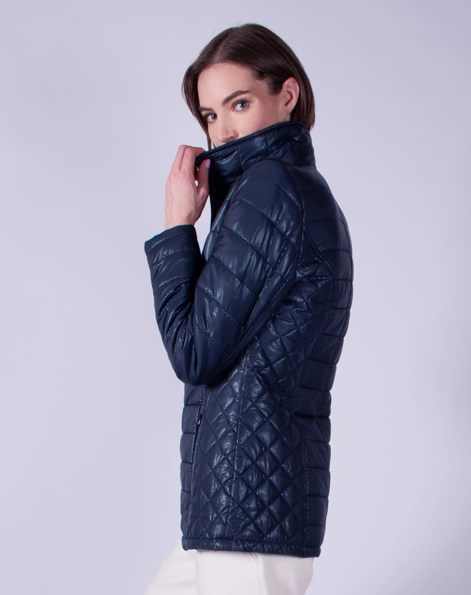 Printed quilted jacket