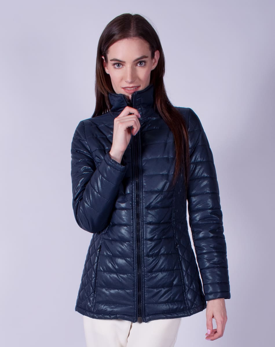 Printed quilted jacket