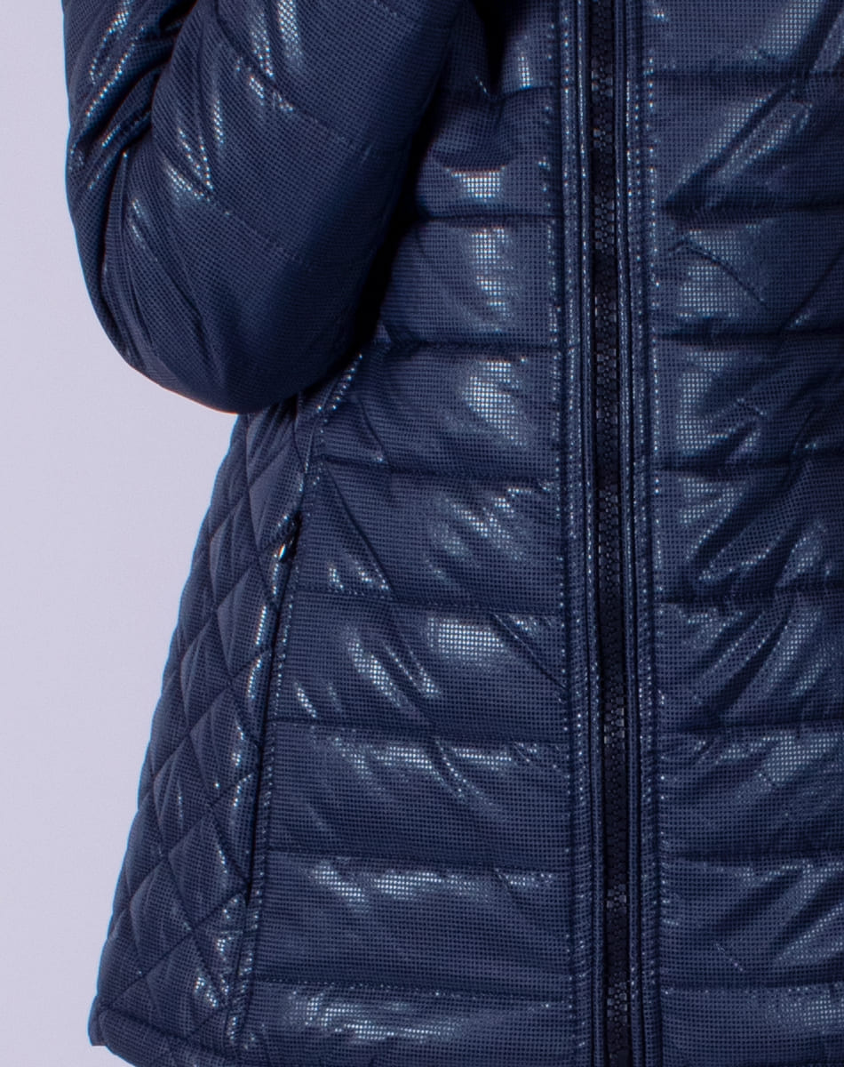 Printed quilted jacket