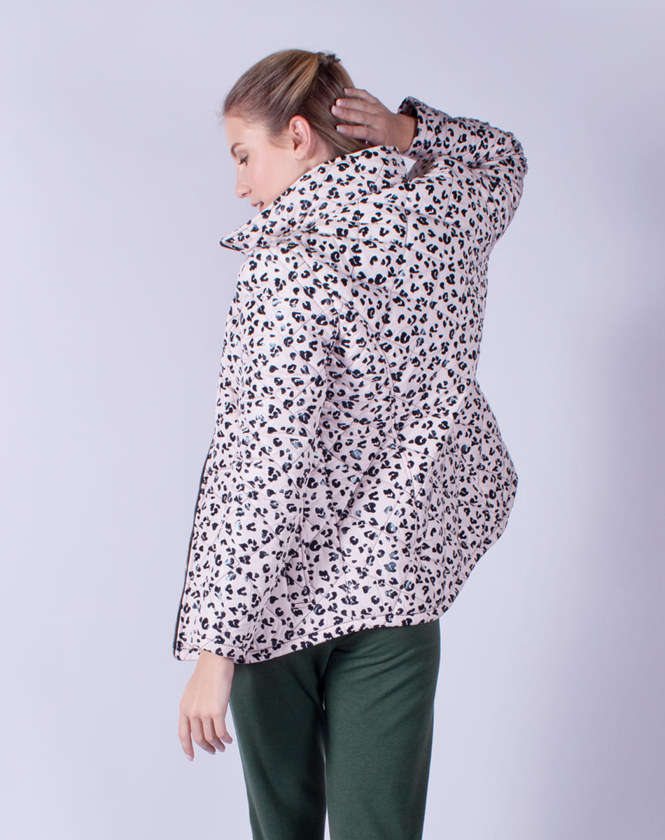 Pink animal print jacket