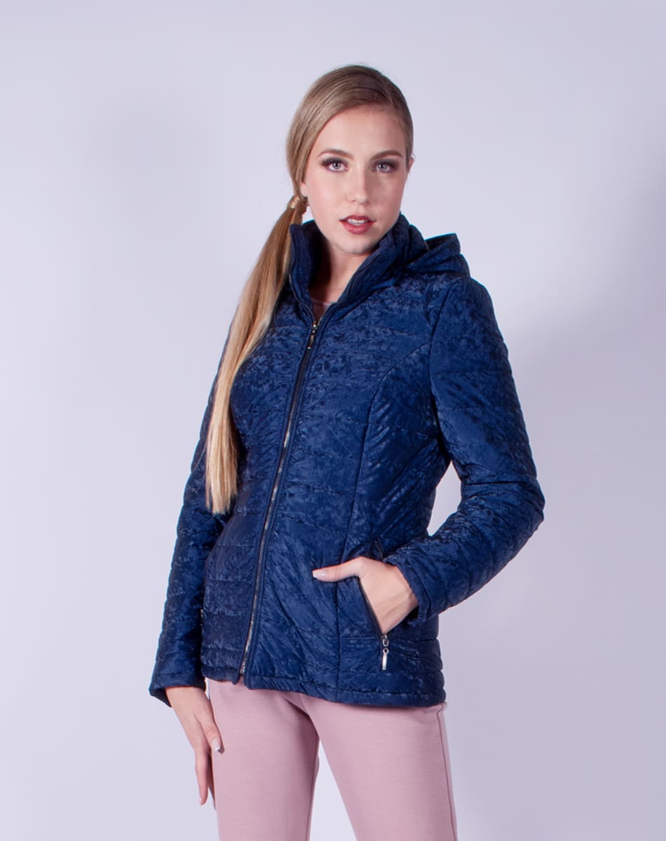 Velvety soft  hooded jacket